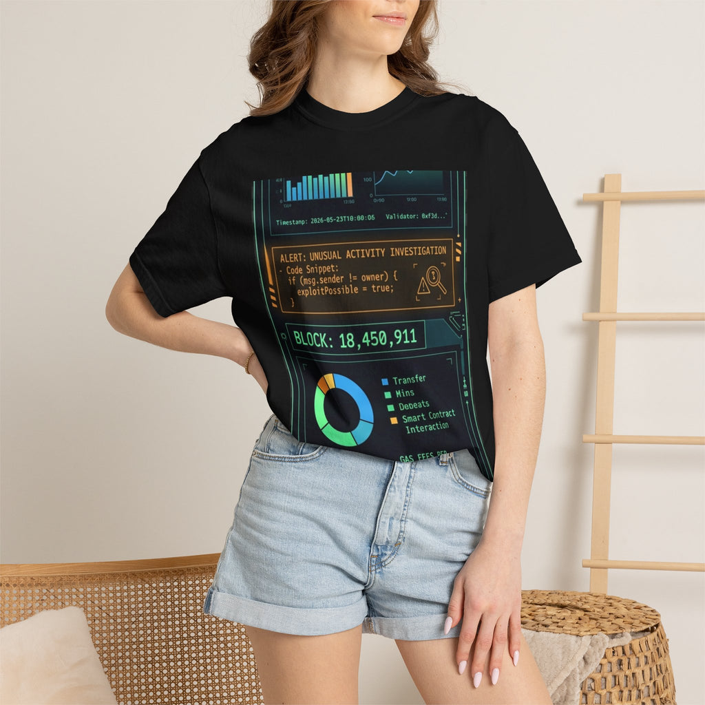 The Blockchain Report · V5 — Garment-Dyed Tee