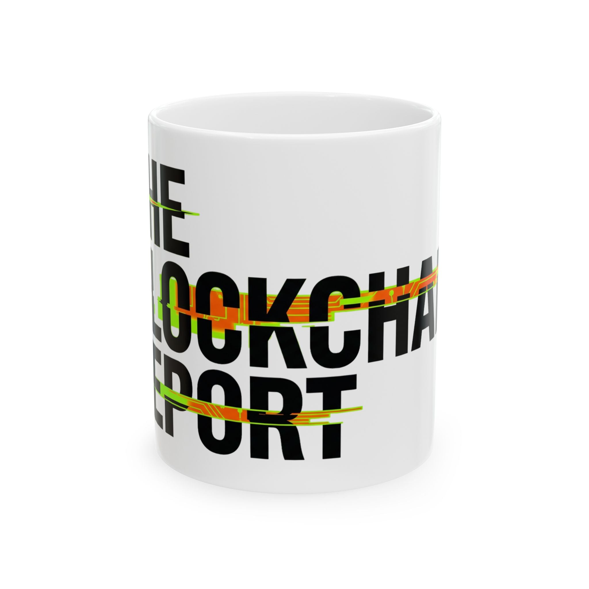 The Blockchain Report · V2 — 11oz Ceramic Mug