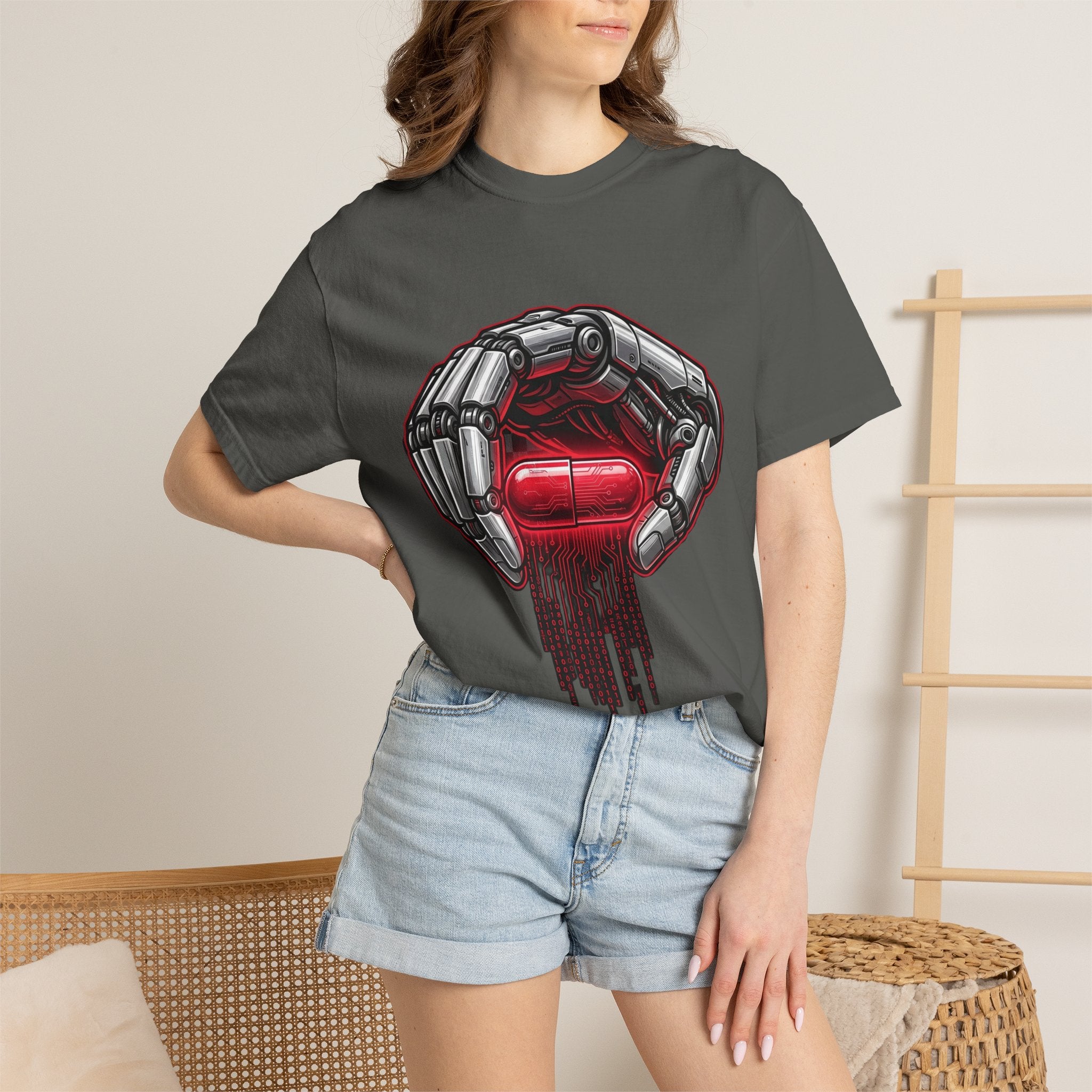 [PREVIEW] The Red Pill · V3 — Garment-Dyed Tee