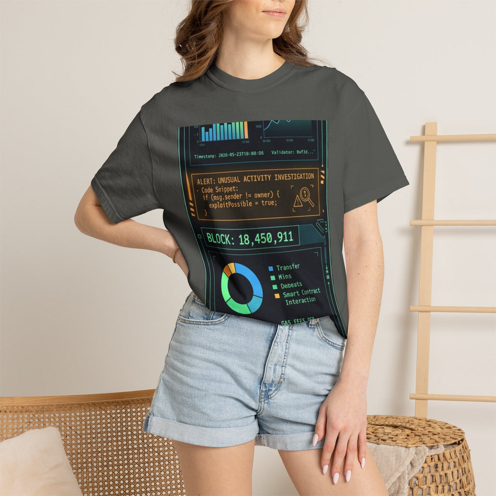 The Blockchain Report · V5 — Garment-Dyed Tee