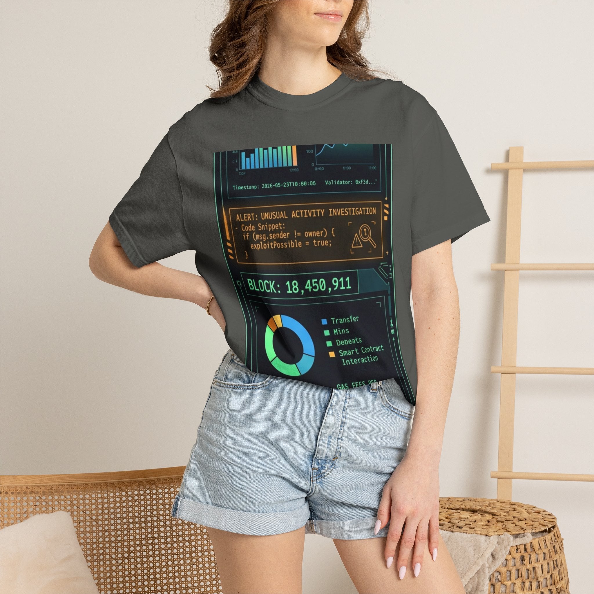 The Blockchain Report · V5 — Garment-Dyed Tee