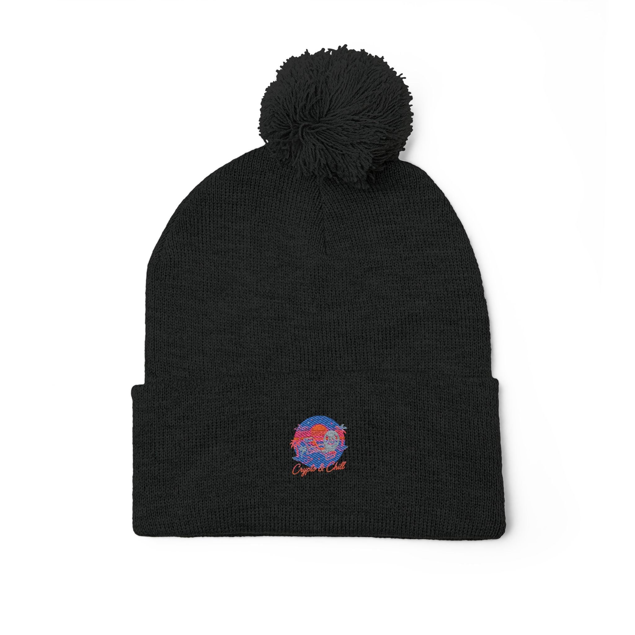Crypto n Chill · V1 — Pom-Pom Beanie