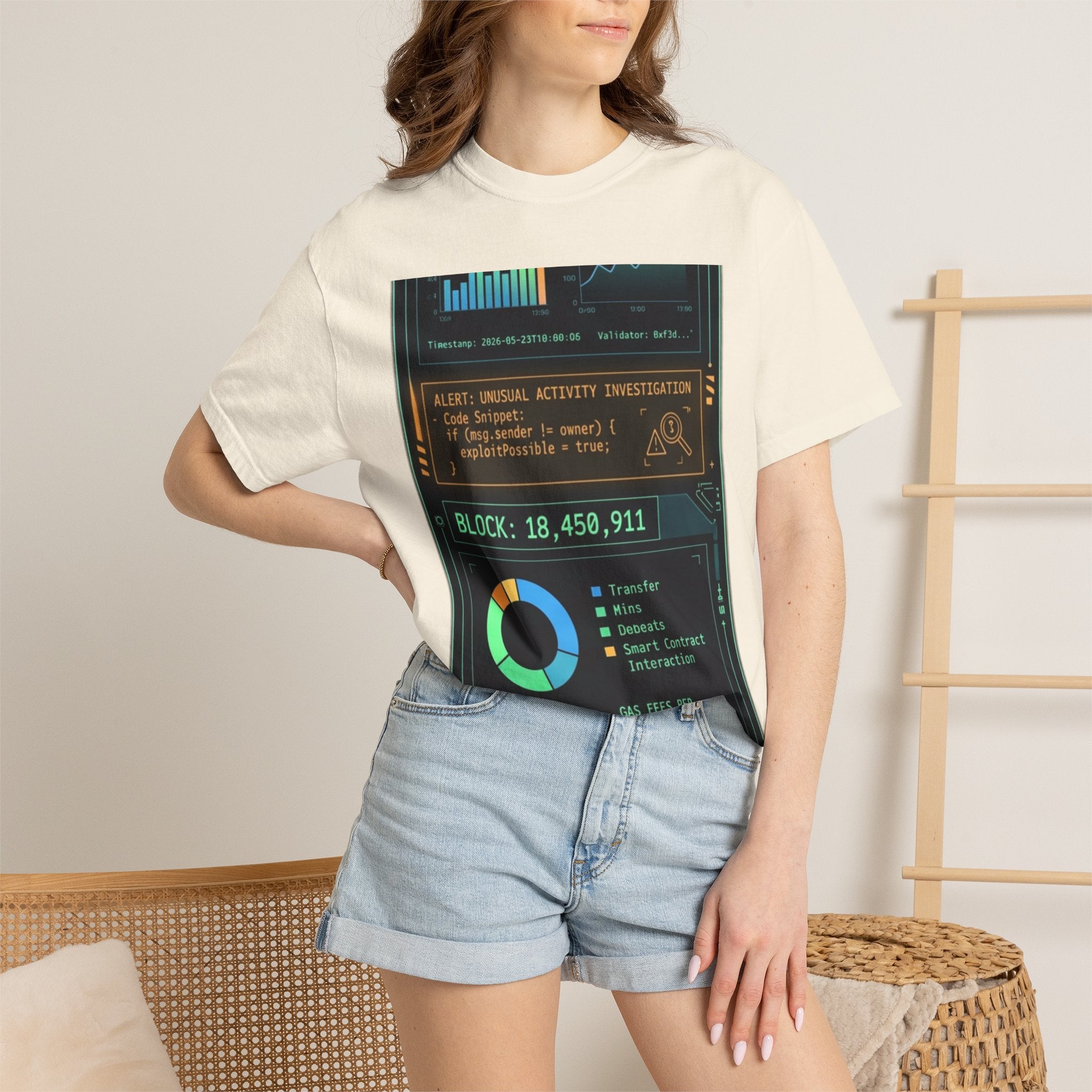 The Blockchain Report · V5 — Garment-Dyed Tee