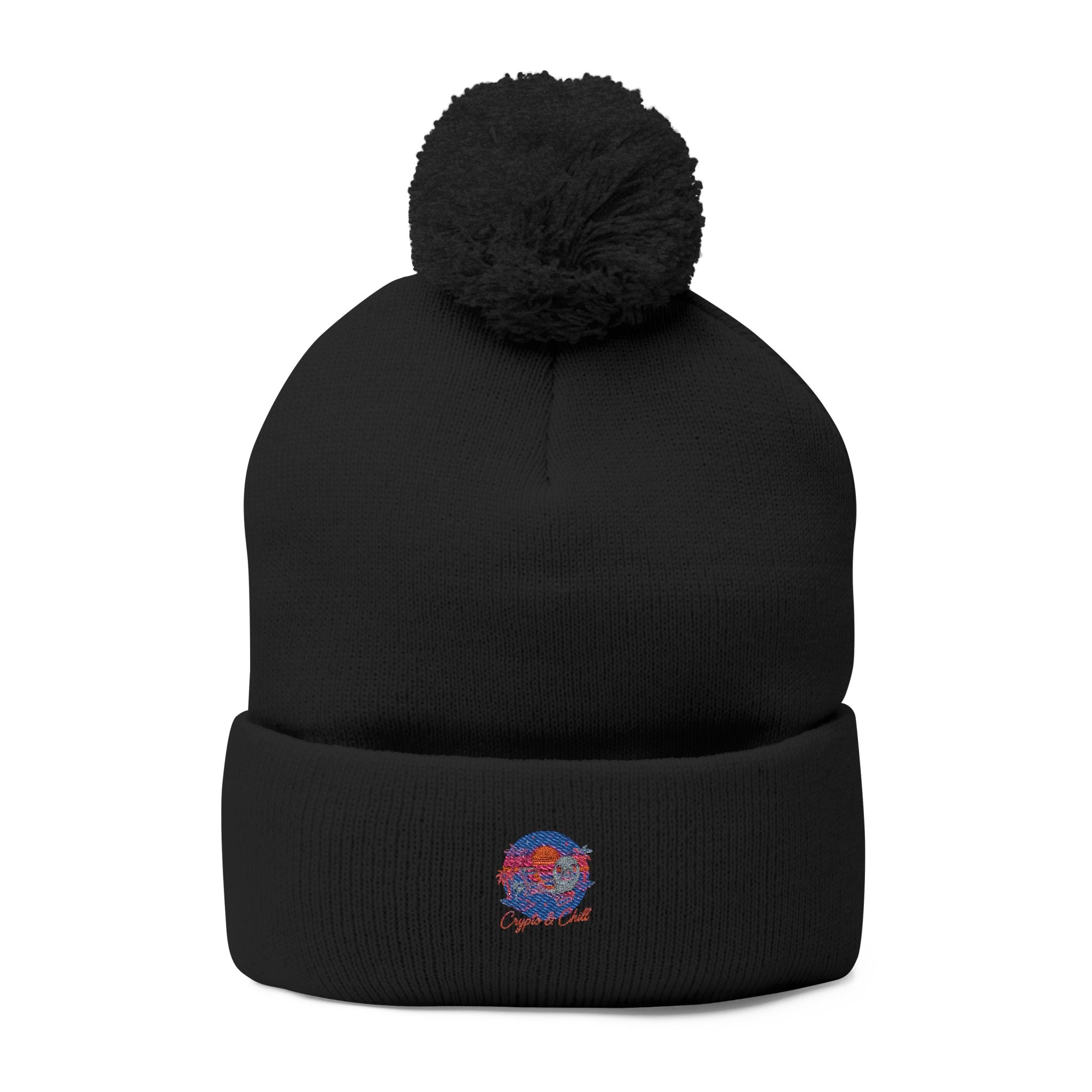Crypto n Chill · V1 — Pom-Pom Beanie