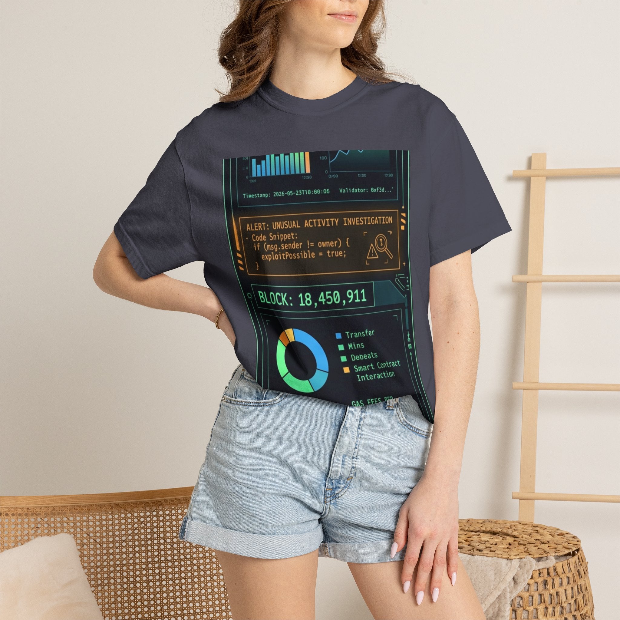 The Blockchain Report · V5 — Garment-Dyed Tee