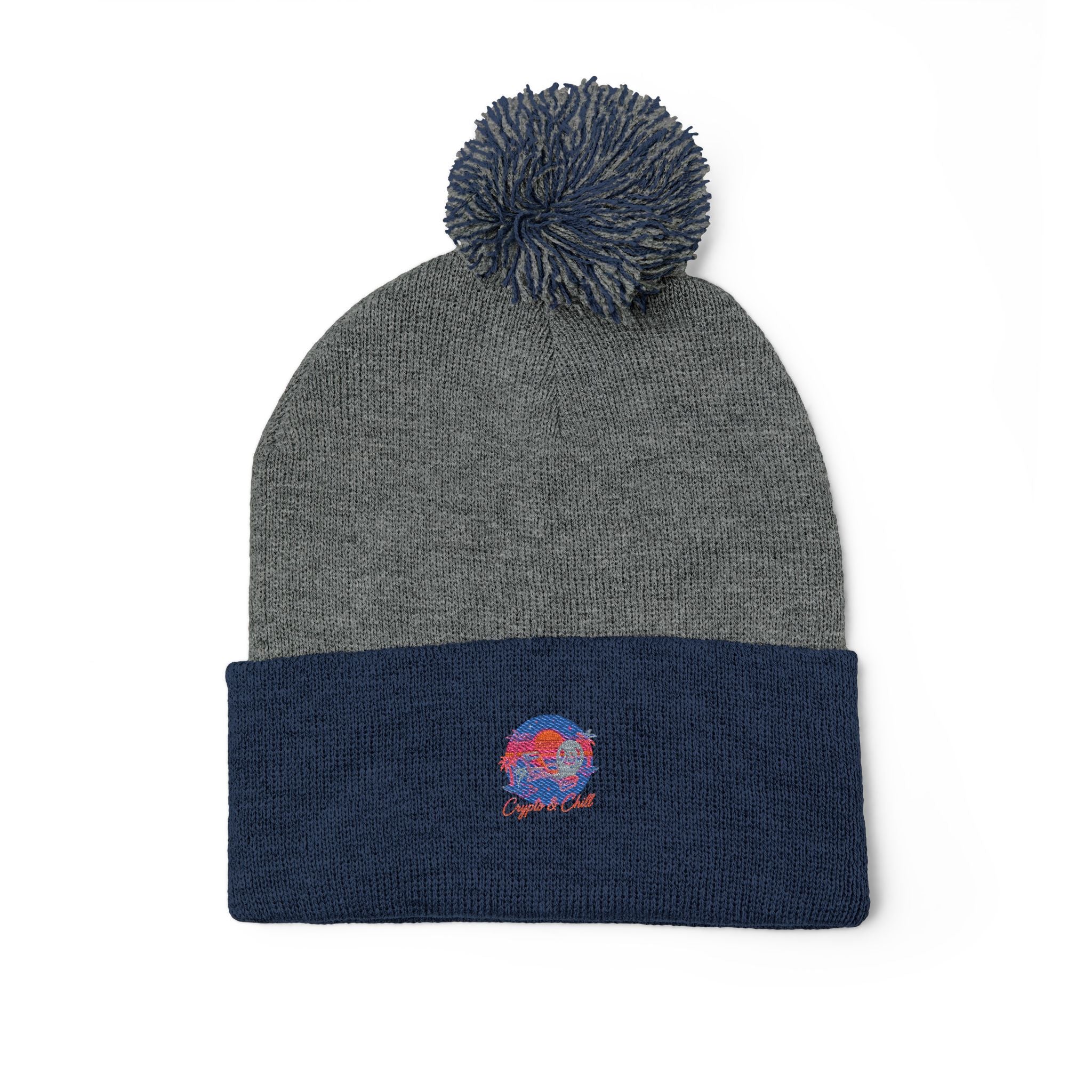 Crypto n Chill · V1 — Pom-Pom Beanie