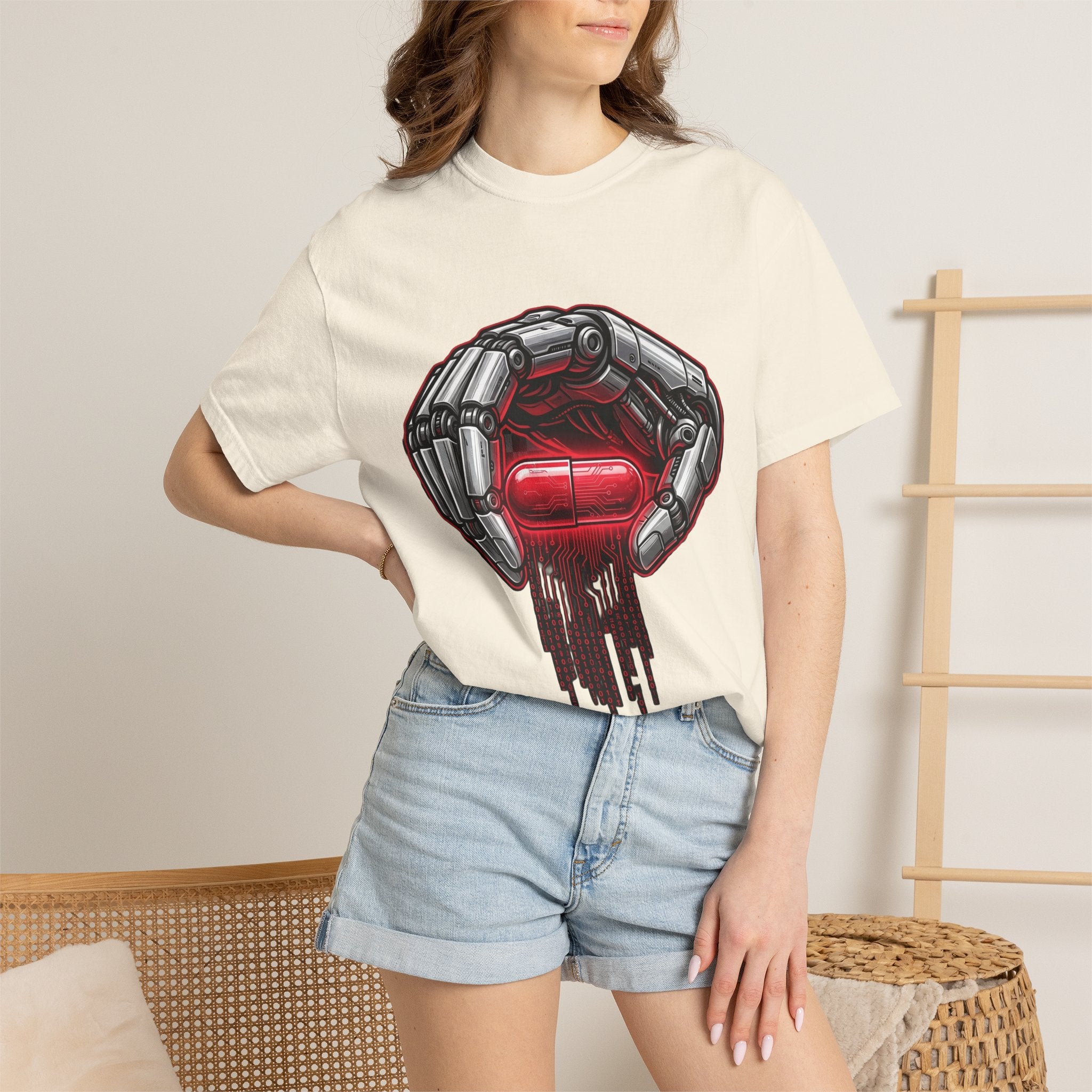 [PREVIEW] The Red Pill · V3 — Garment-Dyed Tee