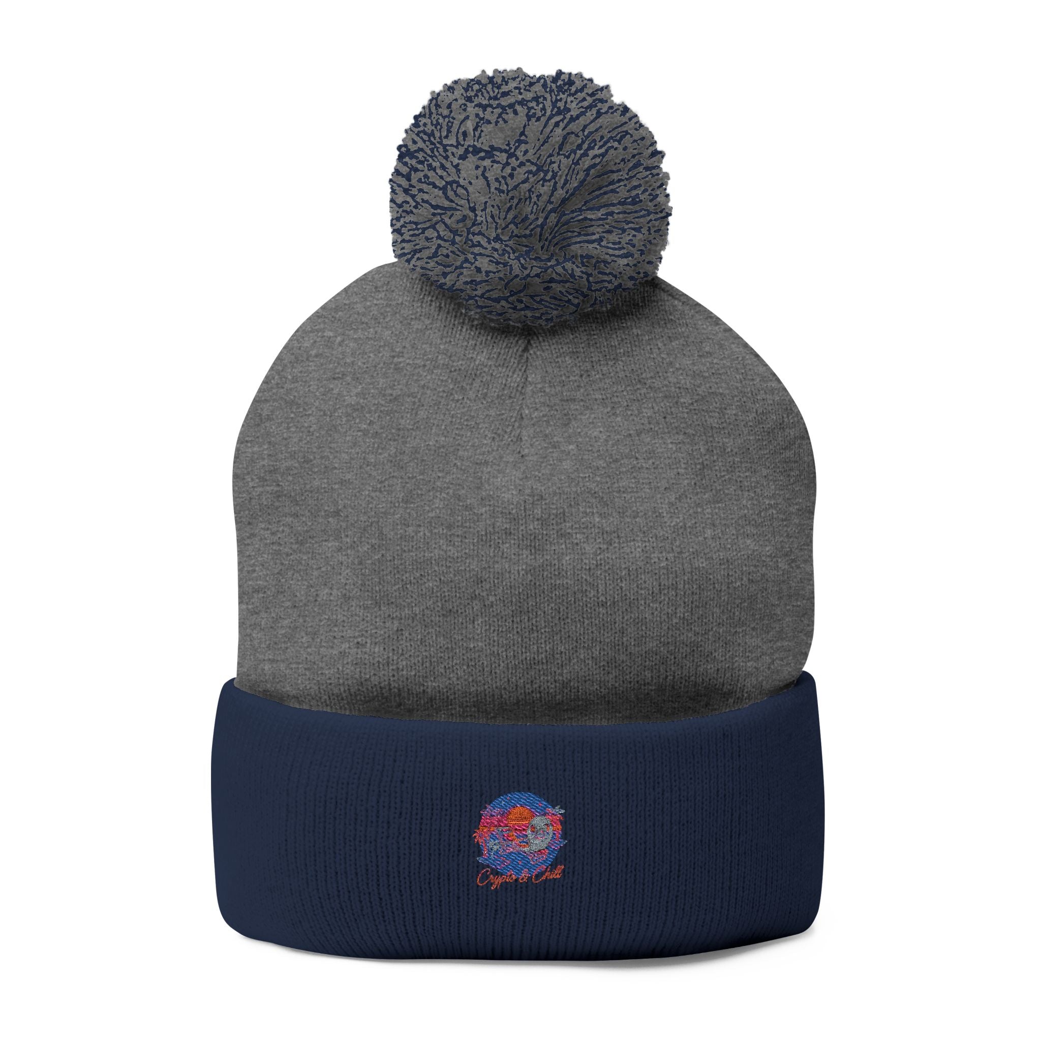 Crypto n Chill · V1 — Pom-Pom Beanie