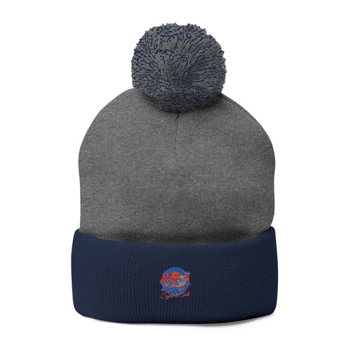 Crypto n Chill · V1 — Pom-Pom Beanie