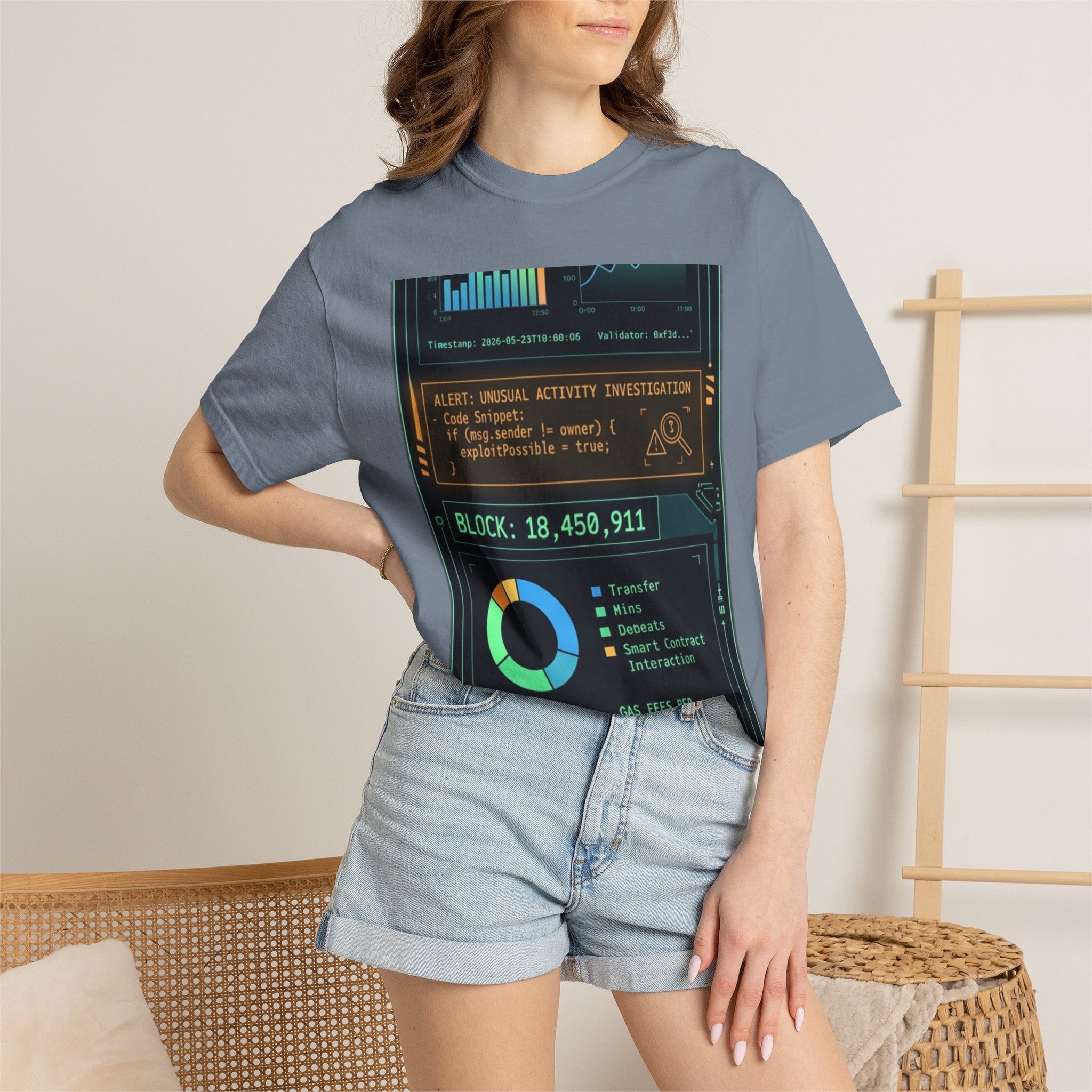 The Blockchain Report · V5 — Garment-Dyed Tee